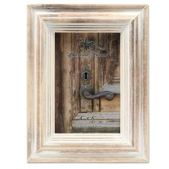4 x 6 in. Wash Maple Picture Frame, White
