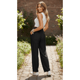 thumbnail image 3 of Women’s Casual Wide Leg Sweatpants Flowy Lounge Pants with Pockets Adjustable Tie Knot Elastic Waist Pajama Pants, 3 of 8