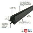 thumbnail image 3 of M-D Building Products 43399 32 in. Brown Vinyl & Rubber CINCH® Slide-On Interior Under Door Seal, 3 of 14