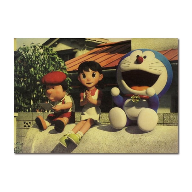 Póster decorativo de pared con diseño de anime de Doraemons, 51 x 35,5 cm