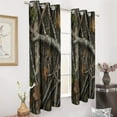 thumbnail image 3 of Autumn Tree Bark Print Window Blackout Curtain 3d Printed Blackout Curtain Bedroom Living Room Hotel Window 2 Panel Shade, 3 of 6