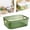 Green, variant on Clear Storage Bin, Pantry Organizer Bin, 9X6X3.5 Inch Clear Plastic Storage Bins, Pantry Organizers and Storage Containers, Plastic Storage Bins for Bathroom, Kitchen, Closet and Office