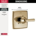 thumbnail image 3 of Delta T14064 Ashlyn Monitor 14 Series Single Function Pressure Balanced Trim Only - Black, 3 of 3