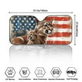thumbnail image 5 of Xoenoiee Leopard American Flag Pattern Car Windshield Sunshade UV Ray Reflector Auto Window Sun Shade Visor Shield Cover with Suction Cups, Keeps Vehicle Cool, 5 of 7