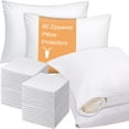 thumbnail image 1 of Protector de almohada Shimeyao, algodón, 20 x 26 pulgadas, con cierre, 8 unidades, blanco, 1 of 6