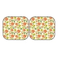 thumbnail image 5 of Lsque Rose Daisy 2 PCS Windshield Sun Shade | CarFoldable Window Covers | Car Accessories Reflect UV for Universal Cars SUV Truck | Medium, 5 of 7