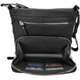 thumbnail image 4 of SILVERFEVER Genuine Leather 2 Zip Crossbody Traveler Handbag Purse, 4 of 4