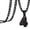 Black 4, variant on Number Necklace Sports Necklaces 0-99 for Men Women Stainless Steel Chain 23.6 Inch Personalized Charm Pendant Inspirational Basketball Baseball Football Jewelry Gift Black 56