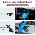 thumbnail image 5 of Wireless Car Charger Mount, Cute Car Phone Holder, Automatic Clamping Air Vent Dashboard Smart Phone Holder for iPhone 15/14/13/12/11//XS/XR/8, Samsung S23/22/21/20/Note 20, etc (Blue), 5 of 11