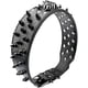 thumbnail image 2 of Leather 3 Row Bullet Rivets Studded Leather Skull Cool for Medium Large Dog CollarS-black, 2 of 5