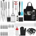 thumbnail image 1 of Mistaha 41-Piece BBQ Accessory Kit with Thermometer and Meat Injector Heavy Duty Complete Stainless Steel, 1 of 8