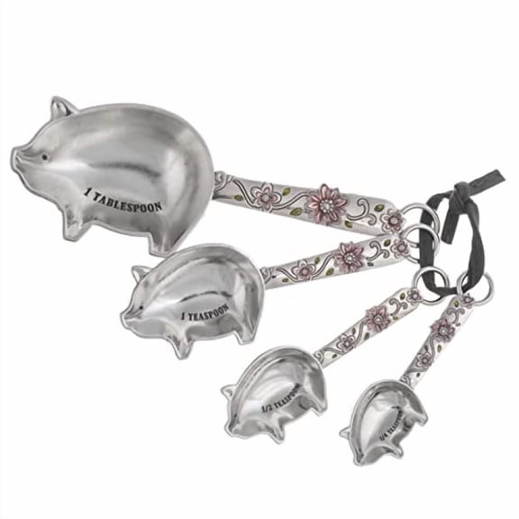 Ganz Measuring Spoons - Pig (4 Piece Set)