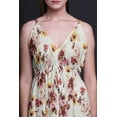 thumbnail image 2 of Bimba Floral Ladies Printed Resort Maxi DrawstringDressSpaghetti Strap Beach Wear-Large, 2 of 6