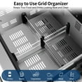 thumbnail image 3 of Nipus 24 Inch Double Drawer Beverage Refrigerator,180 Cans,Wine Beer Cooler Under Counter,2 Grid Organizer,for Indoor or Outdoor,Silver, 3 of 17