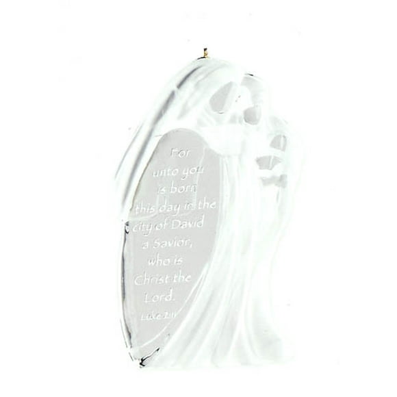 Carlton Cards 4" Clear Away in a Manger Nativity Christmas Ornament