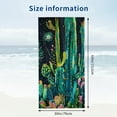 thumbnail image 3 of PHYHOO Cactus Design Sand Free Microfiber Beach Towel Lightweight Oversized Quick Dry for Kids &amp; Adults for Swimming, Pool, Camping, Yoga, Traveling Essentials 30x60in, 3 of 8