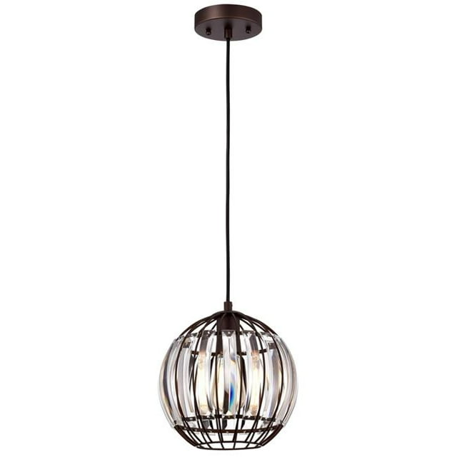 Chloe Lighting CH2D801RB09-DP1 9 in. Eliana Transitional 1 Light Mini Pendant Ceiling Fixture, Oil Rubbed Bronze