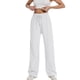 thumbnail image 1 of Pantalones de jogging de cintura alta y pierna ancha para mujer: cordón, pantalones deportivos, corte holgado informal, 1 of 7