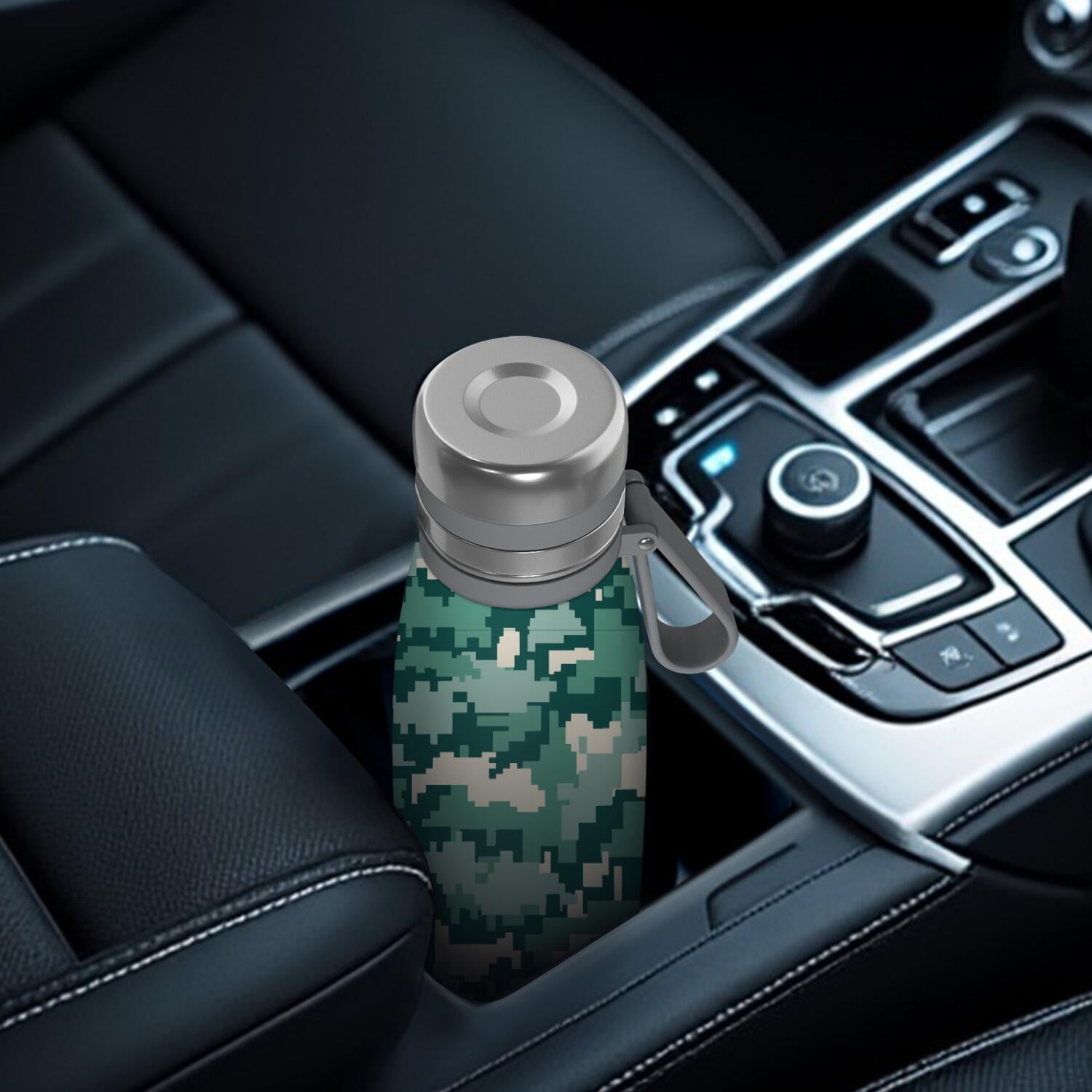 29oz Insulated Water Bottle with Tea Infuser, Stainless Steel Travel Mug, Camouflage Print