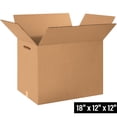 thumbnail image 2 of Box Partners Double Wall Boxes with Hand Holes 18" x 12" x 12" Kraft 15/Bundle HD181212DWHH, 2 of 4