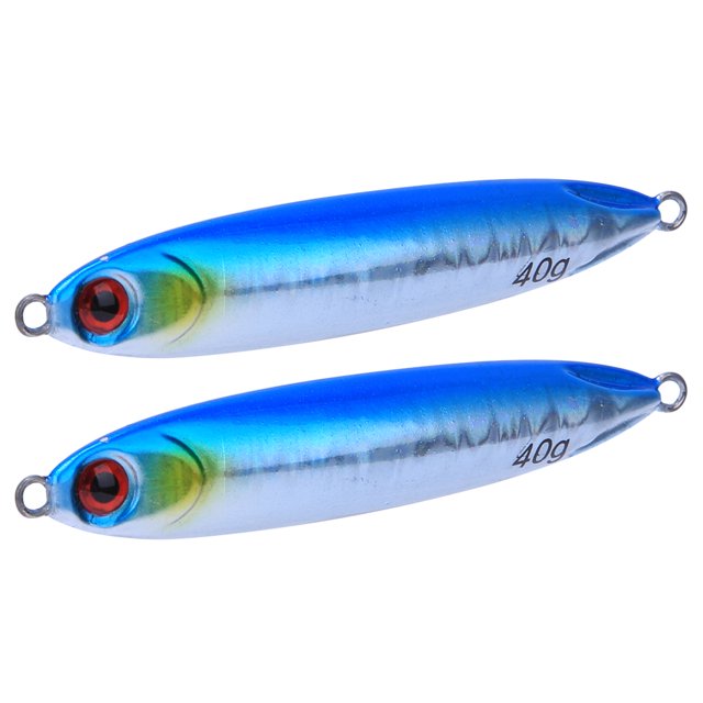 Señuelo de pesca, 2 piezas de simulación de forma de pez, aparejos de pesca, señuelo, diseño de última generación