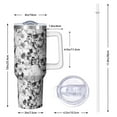 thumbnail image 3 of 1pc Skeleton 40oz Tumbler with Straw & Handle - Insulated Stainless Steel Cup | Holiday Gift for Man Women (Christmas, Valentine's, Birthday), 3 of 5