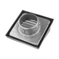 thumbnail image 2 of Stainless Steel Wall Hood Air Vent Grille Diffuser Duct Ventilation Cover Square Extractor Fan Vent Cover 100/125/150Mm, 2 of 9