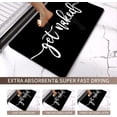 thumbnail image 5 of Get Naked Bath Mat,Funny Modern Bathroom Decor Black and White Quick Dry Absorbent Non-Slip Bathroom Rugs Thin fit Under Door Bathroom Floor Mats for Bathtub, Shower Room, Sink, 5 of 6