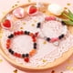 thumbnail image 4 of Pulseras de pareja con temática de San Valentín. Linda pulsera magnética ajustable para pareja. Regalo ideal para San Valentín. Pulsera de metal., 4 of 6