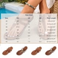 thumbnail image 3 of Qingpeng Womens Metal Knot Decor T Strap Thong Sandals Open Toe Flat Slip On Shoes Soft Leather Insole Summer Casual Footwear, 3 of 9