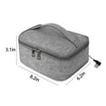 thumbnail image 3 of Xecvkr USB Powered Food Warmer Lunch Box Portable Heated Container with Insulated Bag for Office Car Travel Leak Proof Design with Side Pocket, 3 of 7