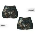 thumbnail image 6 of Athletic Shorts for Women, Wolf With Basketball Seam Womens Shorts High Waisted Sport Running Workout Gym, 6 of 8