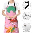 thumbnail image 4 of Kdxio Different Dogs Christmas Apron with Pockets Adjustable Kitchen Aprons for Men Women Waterproof Aprons for Cooking,Drawing,Crafting, Baking Household Cleaning, 4 of 5