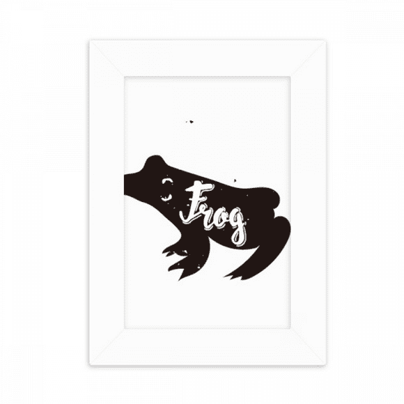 Frog Black And White Animal Desktop Photo Frame Picture Display Decoration Art Painting