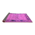 thumbnail image 2 of Ahgly Company Indoor Round Oriental Purple Modern Area Rugs, 6' Round, 2 of 4