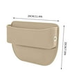 thumbnail image 2 of Car Seat Gap Filler Organizer, Car Seat Organizer, Seat Gap Storage Box with Cup Holders for Drink, Car Leather Cup Holder Gap Bag Front Seat for Phone, Sunglasses, Keys, 2 of 5