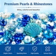 thumbnail image 2 of Ocean Theme Pearl Art DIY Kit, Special Shape Pearl Art Kit, Diamond Pearl Art Kit, DIY Pearl Painting Craft Kit for Adults Beginners, Ocean Wall Decor, 2 of 7