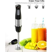 Homgeek Hand Blender 500W Immersion Handheld Blender 6-Speed with Whisk Accessories 600ml