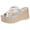 Blue, variant on Wedge Heels for Women Peep Toe Platform Sandals 2026 Summer Fashion Splice Floral Embroidery Mesh Slip on Comfortable Slides Beach Shoes Beige Size 8