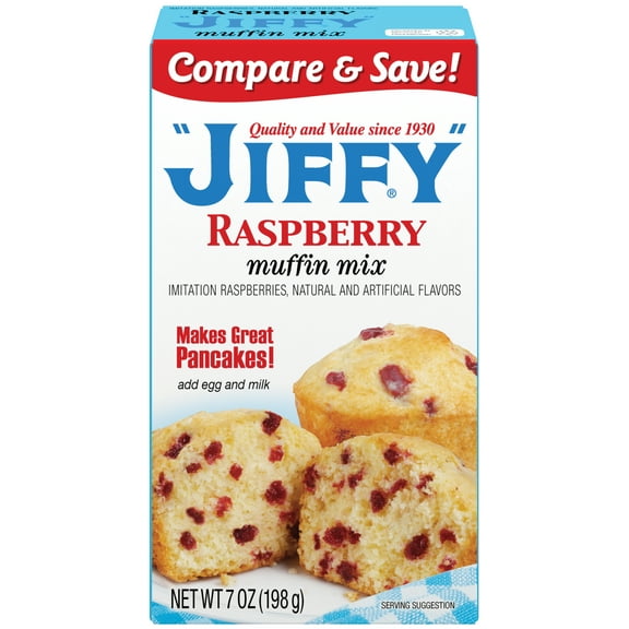 (1PACK), JIFFY Raspberry Muffin Mix Box