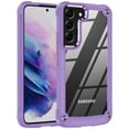 thumbnail image 1 of SaniMore Magnetic Transparent Case for Samaung Galaxy S22 with Wireless Charging, PC & TPU Cover with Independent Mental Key Armor Goggles Protective Lens Shockproof Protective Shell, Purple, 1 of 8