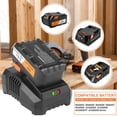 thumbnail image 3 of Battery Charger For Ridgid R840085 Lithium ION Battery Rigid 18V R840087 R840086, 3 of 17