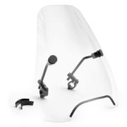 Krator 15" Clear Tinted Windscreen Windshield Compatible with Harley-Davidson Dyna FXDL Low Rider (1999-2005) Fits 7/8" or 1" Handlebars