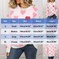 thumbnail image 3 of Fengactive Heart Sweater for Women Valentines Cute Print Crewneck Long Sleeve Oversized Sweaters Knit Pullover Tops, 3 of 7