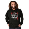 thumbnail image 4 of Let Freedom Ring American Flag Eagle Unisex Plus Fleece Graphic Sweatshirt Brisco Brands 2X, 4 of 6