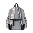 thumbnail image 3 of Camo and Oak Grey Pattern Cute School Backpack with Padded Back and Adjustable Shoulder Straps 13.4"x11"x4.7", 3 of 4