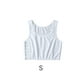 thumbnail image 5 of Qarigey Chaleco envuelto para lesbianas, corsé, corpiño, transpirable, sin costuras, ropa interior moldeadora de pecho, Tops ajustables, informal para Camisetas sin mangas Blanco S Qarigey AP011863-09, 5 of 6