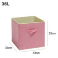thumbnail image 2 of Cotton and linen fabric storage box clothing storage box office storage box, 2 of 5