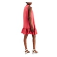 thumbnail image 2 of TAYLOR Womens Pink V Neck Short Party Trapeze Dress 2, 2 of 4