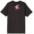 thumbnail image 3 of Arcane League Of Legends Jinx Front & Back Art Adult Black Crew Neck Short Sleeve T-shirt-3XL, 3 of 4